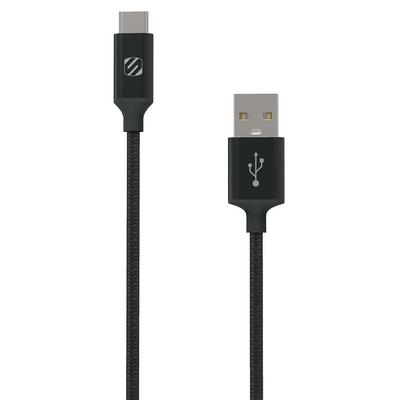 Scosche StrikeLine 4' Braided USB-C Cable (Black) - CAB4